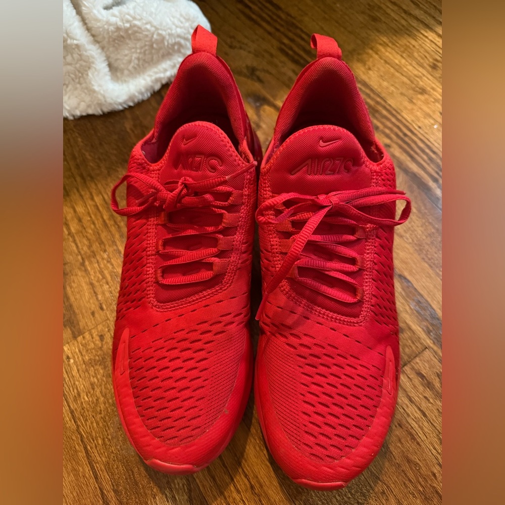 Nike Red Sneakers with Black Accents
